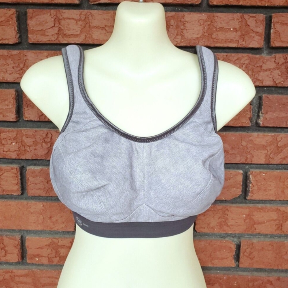 Anita Active Sports Bra Size 36E Gray Wireless Style 5527